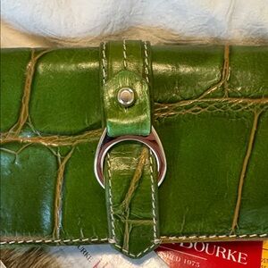 Dooney & Bourke Green Leather Clutch